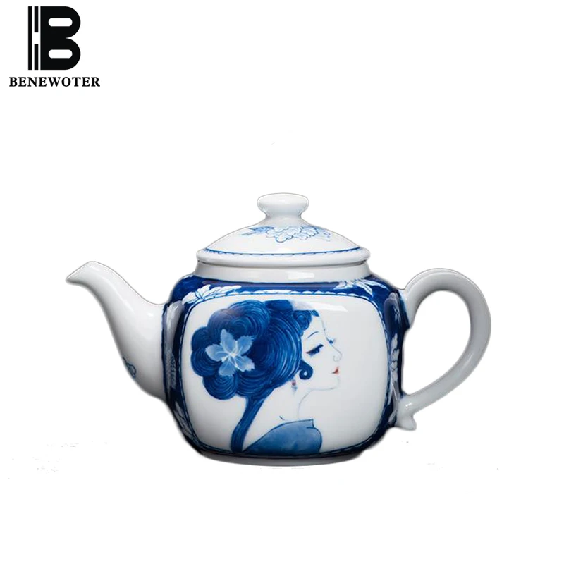 190ml Jingdezhen Porcelain Handgrip Teapot Collection Famous Handmade