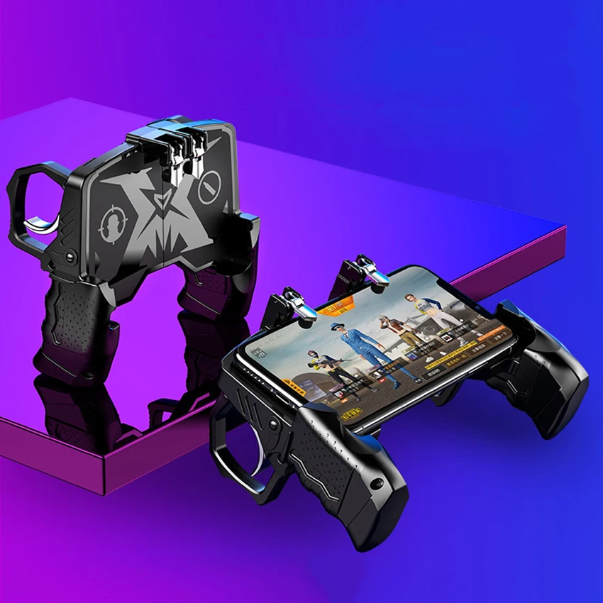  K21 Metal Pubg Mobile Controller l1 r1 Game Controller Handle Trigger Joystick Shooter Controller F