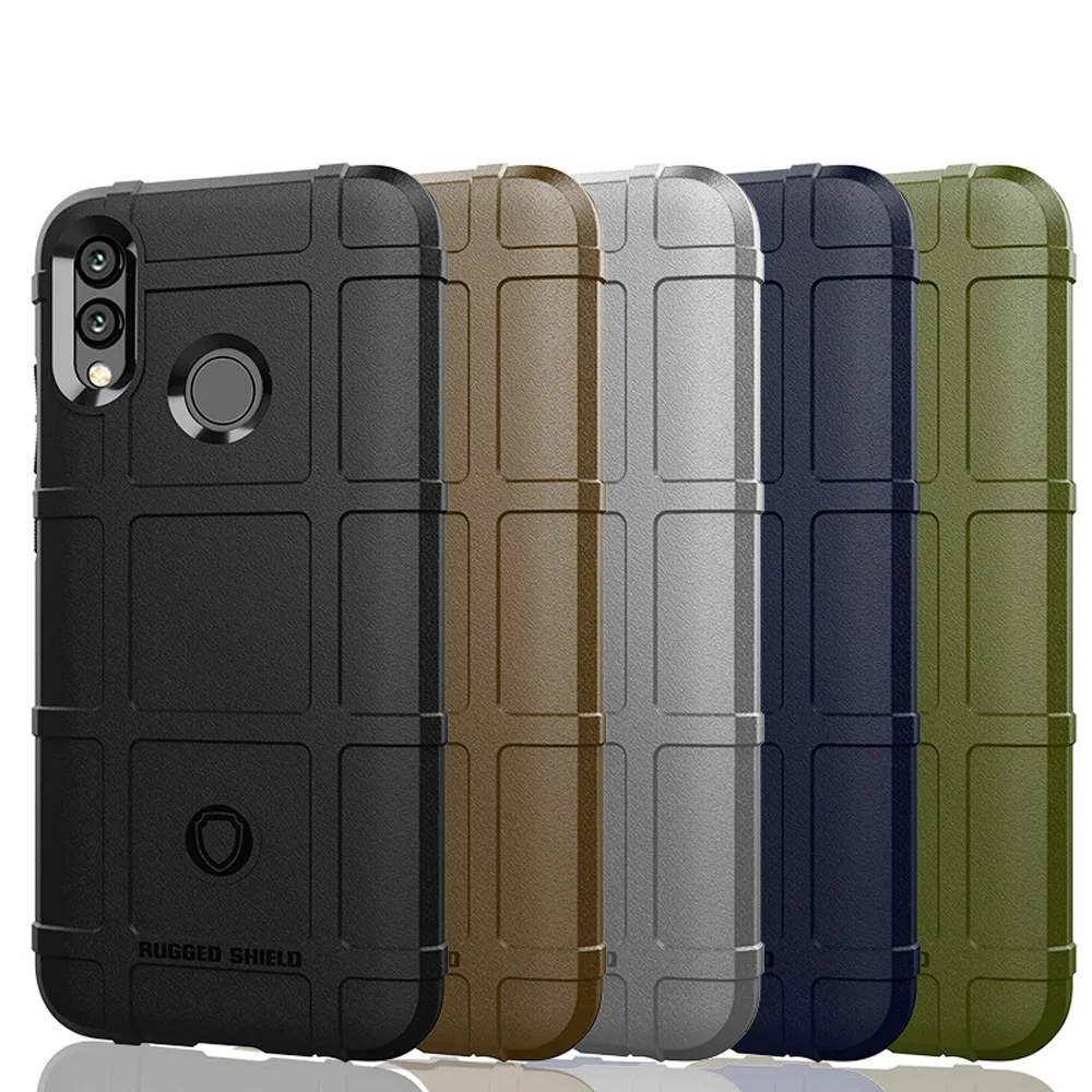 Matte Hybrid Armor Case Anti Slip Shockproof Fingerprint Rubber Hard Skin Cover For Huawei P Smart 2019 / Honor 10 Lite | Мобильные