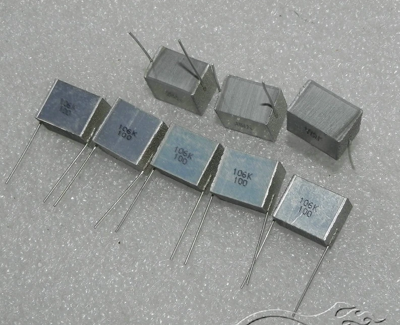 

Free Shipping 100V 106k 10UF 10% L15MM W 10MM H13MM Spacing 15 Frequency division stacking non-inductive capacitor