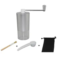 Портативный ручной кофемолка мельница щетка и ложка кухонный шлифовальный инструмент