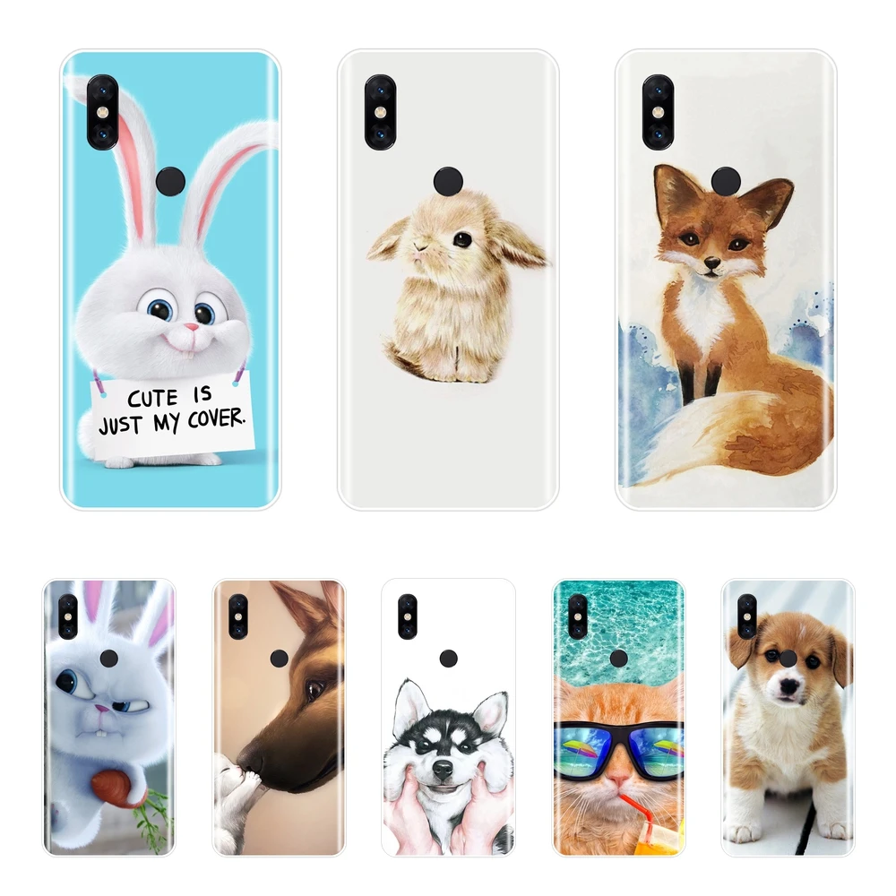 

Cute Animal Pattern Phone Cases For Xiaomi Mi Max 1 2 3 Soft TPU Silicone Case For Xiaomi Mi Note Mix 1 2 2S 3 Back Cover