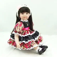 New 55cm handmade silicone vinyl reborn doll baby princess toddler simulated doll brinquedos christmas new year boutique gifts