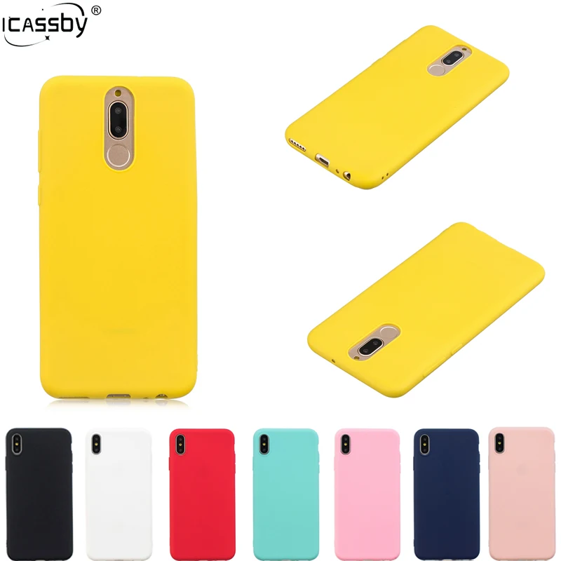 Для Huawei Mate 10 Lite Case Mate10 Candy мягкая резиновая задняя крышка для Maimang 6|Бамперы| |