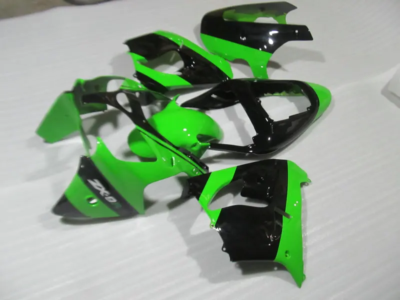 Набор обтекателей для KAWASAKI Ninja ZX9R 02 03 ZX 9R 2002 2003 zx9r ABS зеленый глянцевый черный + 7