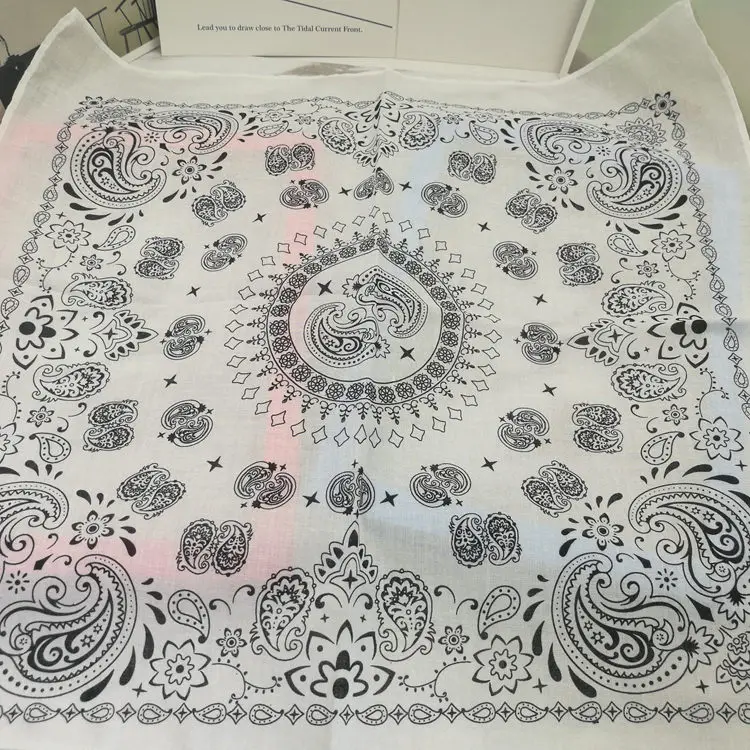 100% Cotton Double Paisley Punk Hip Hop Headwear Kerchief Bandanas Foulard Neckerchief Square Scarf for Women/Men/Boys/Girls mens knit scarf