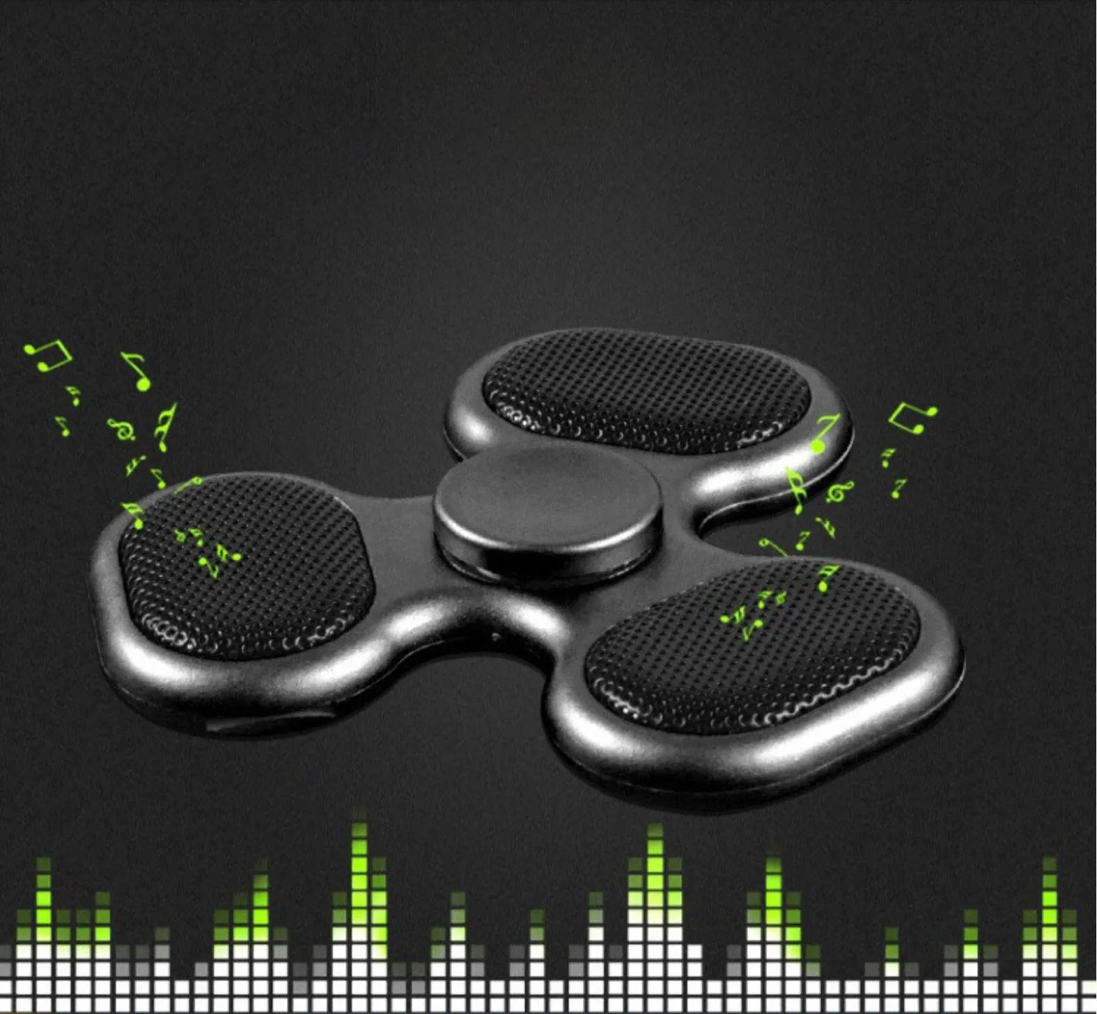

Bluetooth Relieve Sress Finger Spinner Creative Toys Adult Fidget Ring Spiral With TFcard Finger LED Flash Light Fidget Spinner