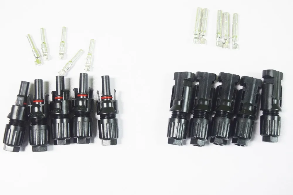 

Xinpuguang 10 Set Waterproof MC4 Solar Connector Solar Plug Socket Coupling for Cable Adapter Solar Panel/Systems