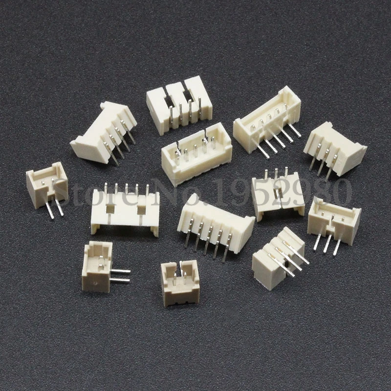 

10 PCS 1.25mm Pitch Connector Micro JST Vertical Right Angle Pin 2/3/4/5/6/7/8/9/10/11/12P Male Socket Heat Resistance