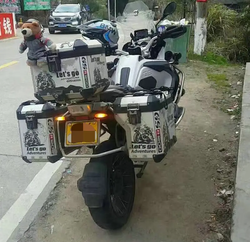 

R1250GS ADV R1200GS ADV 3 x Adventure Protector Cover Sticker Decal Set Suitable for BMW Aluminum BOX 1 Set