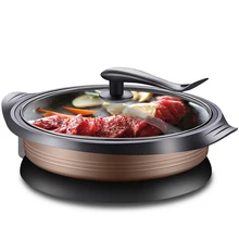 Электрическая плита 6L емкости бытовые многоцелевой Электрический hotpot Поддержка Лапша жареная рыба стейк hotpot multi плита