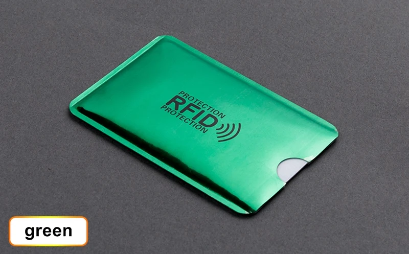 5 шт. Анти Rfid держатель для карт кошелек NFC Блокировка ридер замок Id банковский Чехол для карт металлический кредитный держатель для карт Алюминий F050