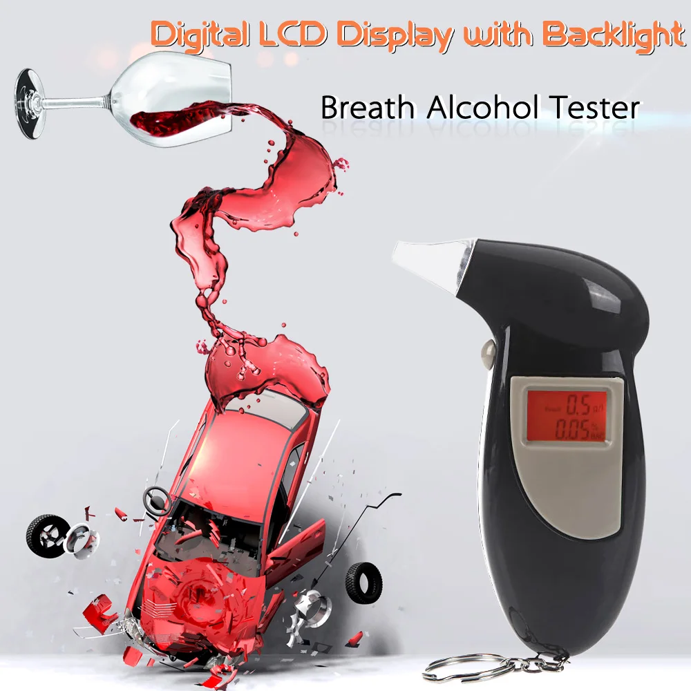 Professional Breathalyzer LED alcoholmeters Blowing Alcohol Tester