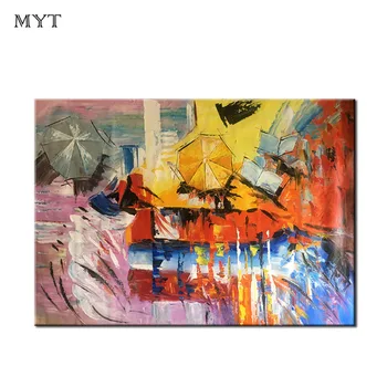 

Handpainted High Quality Modern abstract colorful landscape Oil Painting on Canvas Handmade wall art Large sizes home decor