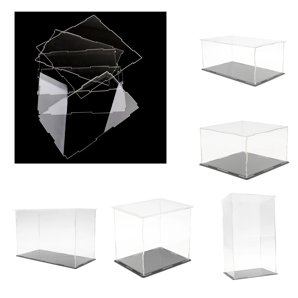 

Clear Acrylic Display Figurines Statue Showcase Box Case Figure Model Display Dustproof Diecast Car Vehicles Display
