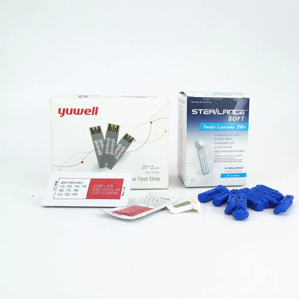 Глюкометр yuwell, тест-полоски для измерения уровня глюкозы в крови, mmol/l, используется для глюкометра yuyue 710 740 510, независимая упаковка Глюкометр yuwell, тест-полоски для измерения уровня глюкозы в крови, mmol/l, используется для глюкометра yuyue 710 740 510, независимая упаковка