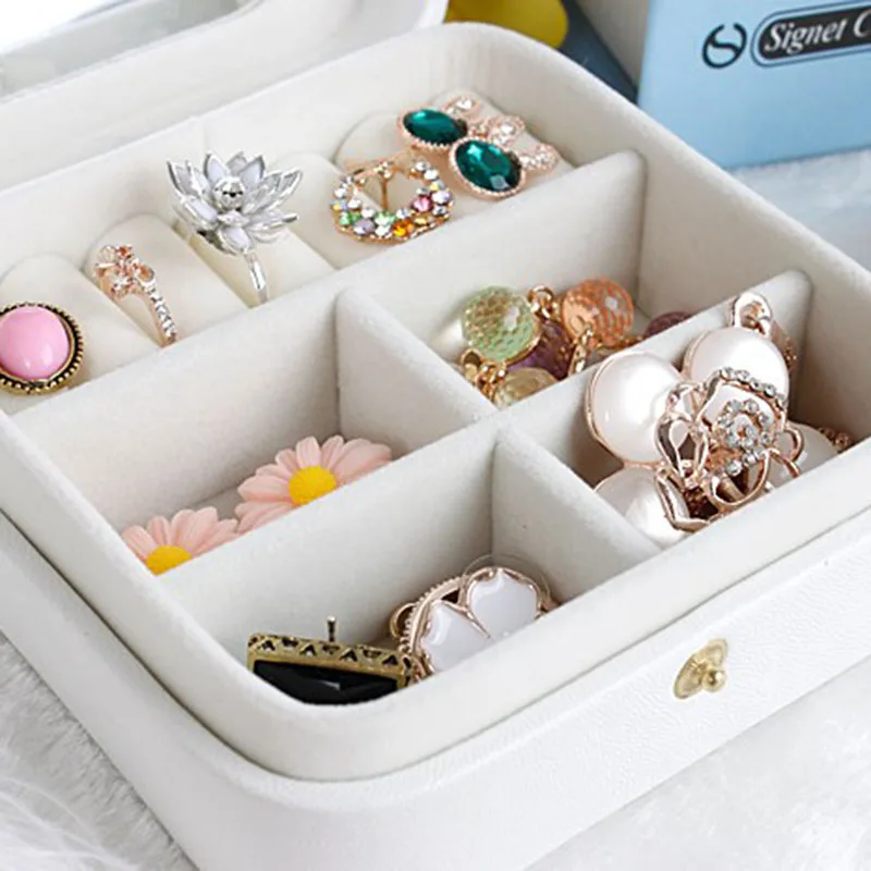 

Mini Creative Jewelry Box Makeup Casket for Jewelry Travel Case Birthday Gift Ring Earrings Neck lack Storage Container
