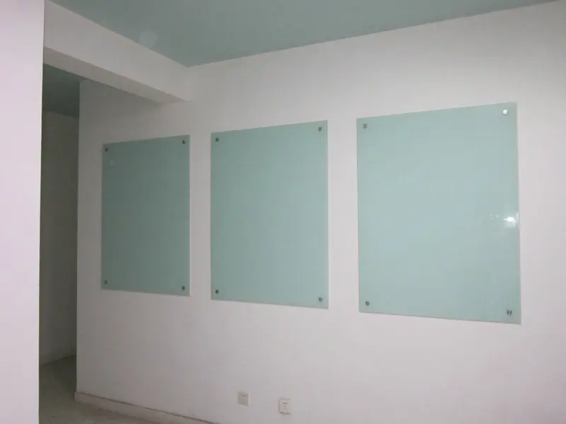 custom steel magnetic glass whiteboard blackboard hanging