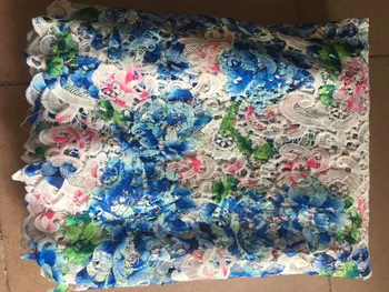 

2019 Latest French Nigerian Laces Fabrics Water soluble lace Tulle African Laces Fabric Wedding African French Tulle Lace