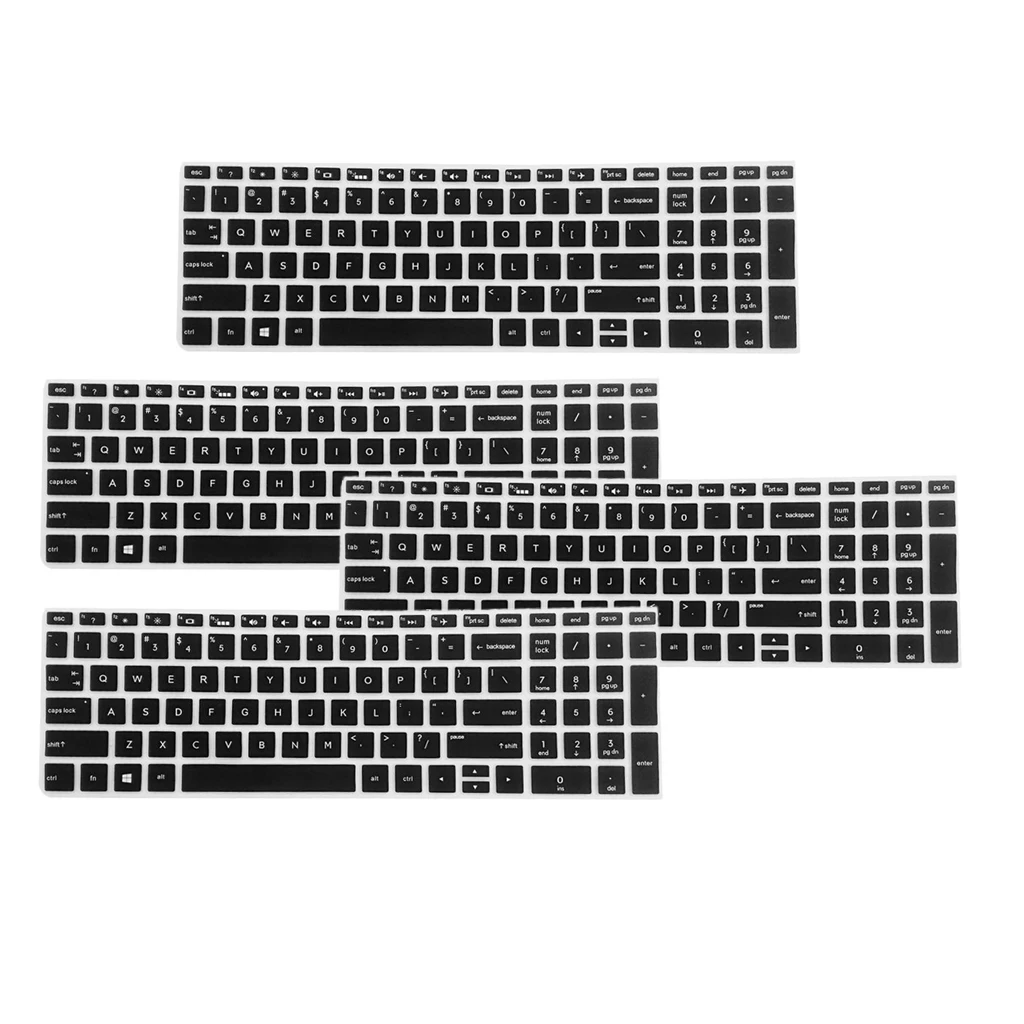 4Pcs High invisible Keyboard Protector Skin Cover For HP 15.6'' BF Laptop