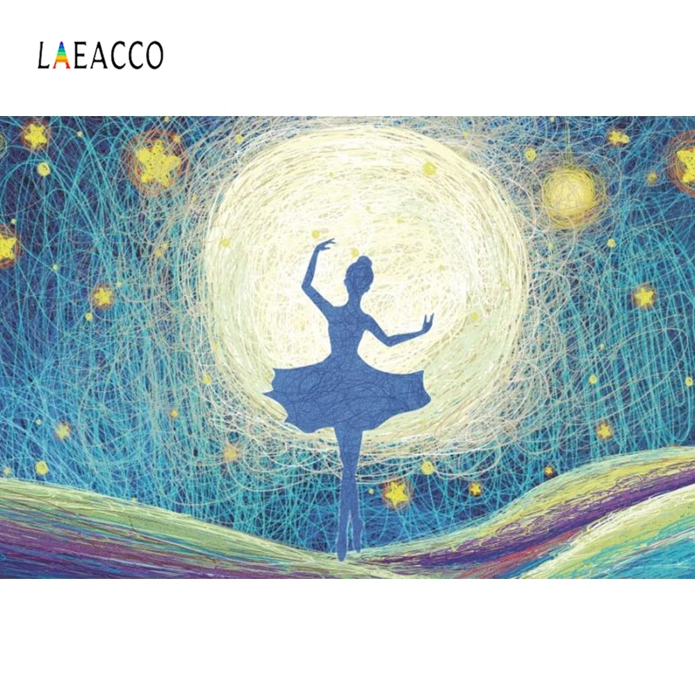 

Laeacco Fairy Tale Dance Girl Ballet Baby Portrait Photography Backgrounds Customized Photographic Backdrops for Photo Studio