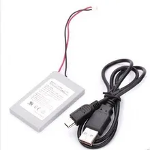 1800 мА/ч, Батарея упаковке с открытыми порами+ зарядное устройство кабель запасная часть для sony для PS3 Беспроводной контроллер с USB кабелем