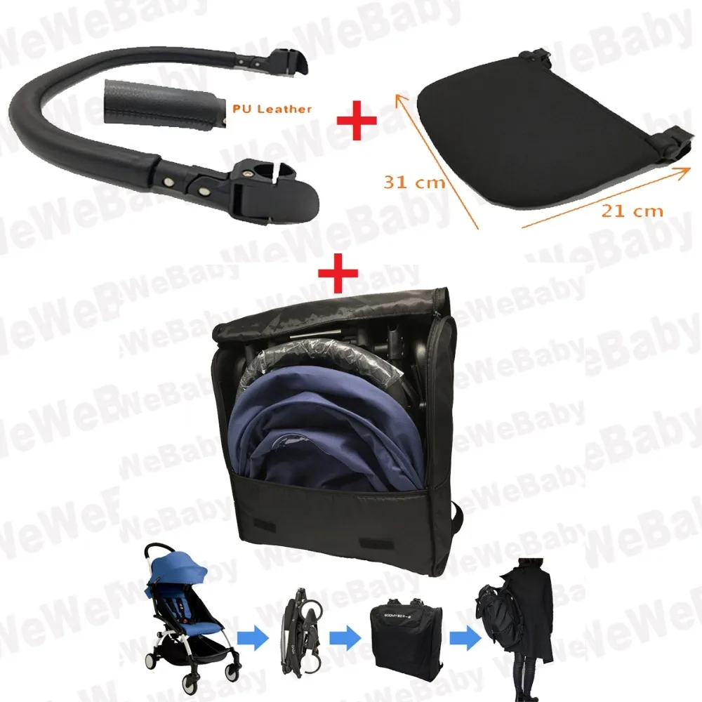 

Baby Stroller accessories knapsack footboard armrest for babyzen YoYo travel bag suit foot rest handrail baby pram backpack yoya