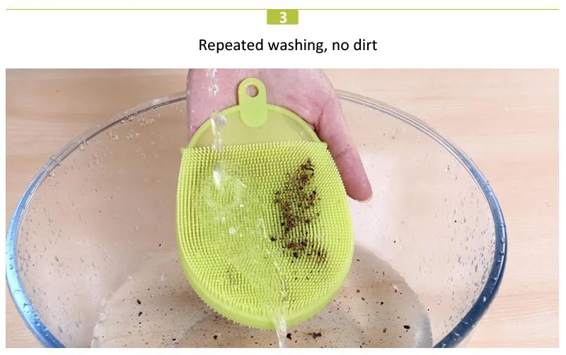 Silicone Dish Washing Brush Repeatable Sweeping Brush kitchen Dish Food Pot Multi-function Washing Brush 6 Colors (16)