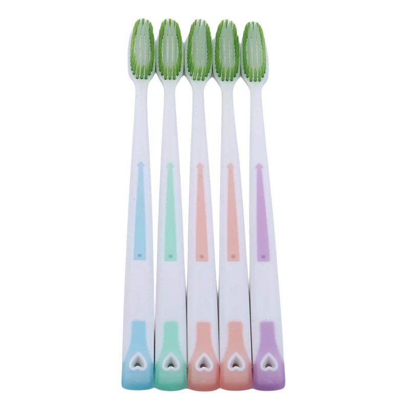5 шт Ультра мягкий бамбук древесный уголь нано зубная щетка гигиена полости рта