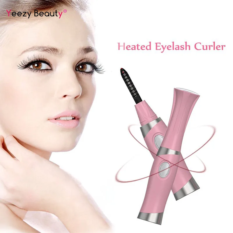 

Electric Heated Mini Eyelash Curler Long Lasting Eye lash Curler Makeup USB Rechargeable Natural Eyelash Curler Makeup Tool