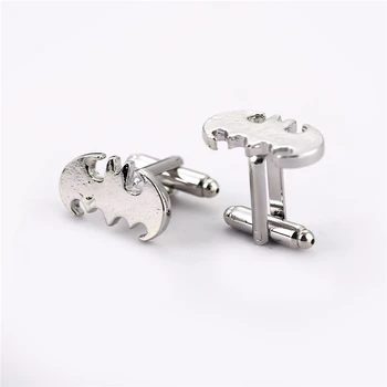 

Batman Model Silver Color Cuff Links Super Hero Alloy Cufflinks For Men Jewelry Accessories Can Dropshipping
