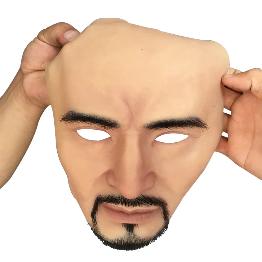 Buy Men beard mask human face masks silicone masks Top