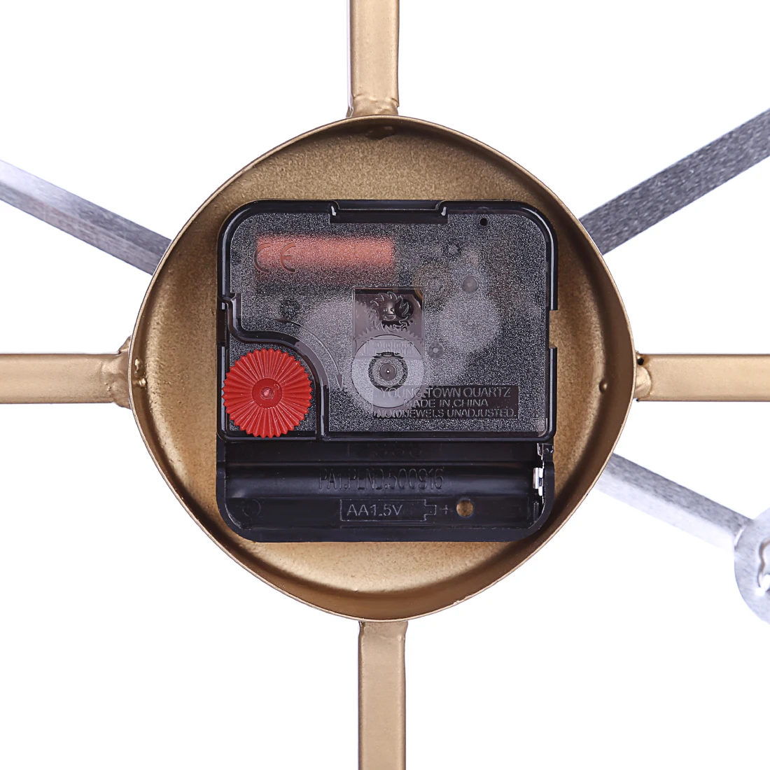 40 см 3D Ретро Железный арт немой римские цифры Подвесные часы бесшумные настенные часы для домашнего офиса Декор-черный/золотой