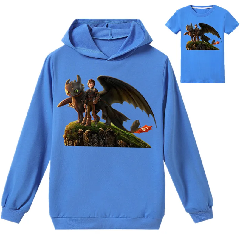 

How to Train Your Dragon boys sweatshirts clothes boy hoodie children costume girls cartoon dinosaur print hoodies Kids Clothing