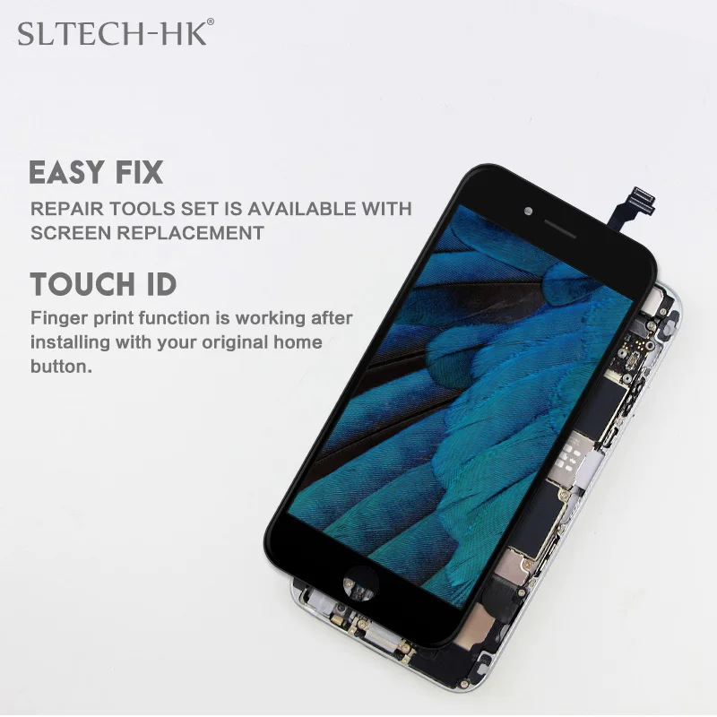 ААА + для iPhone 5S 6 6S 7 8 plus цифровой преобразователь ЖК дисплея с 3D сенсорным экраном