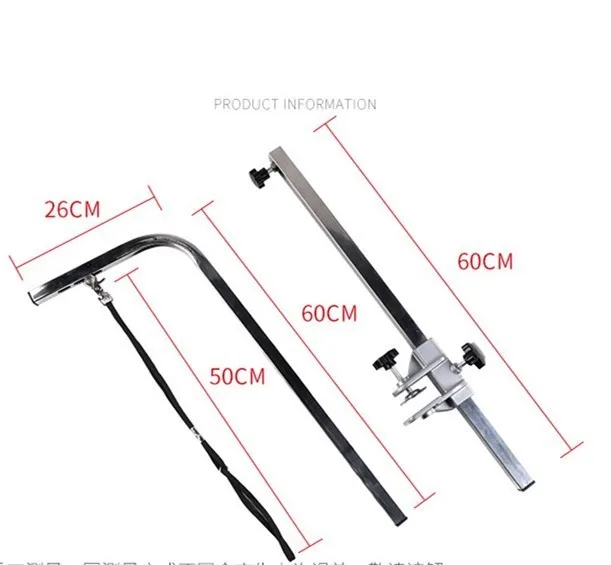 105 см стальной подвесной кронштейн для ухода за домашними животными с регулируемым металлическим креплением на стол, держатель для собаки, кошки для банного стола