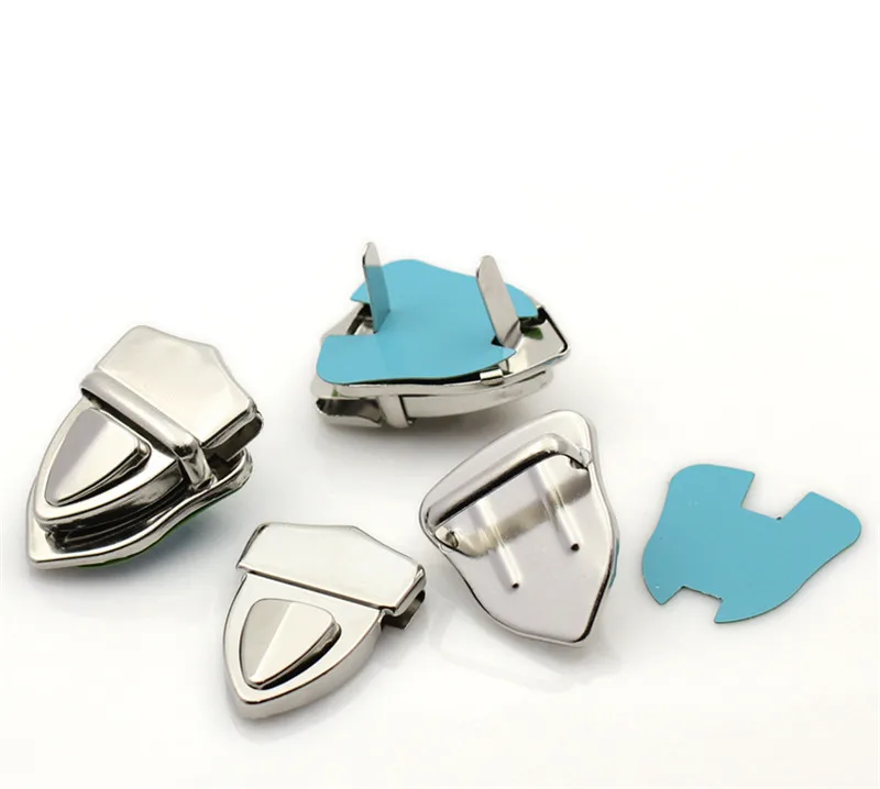 Silver Tone Purse Snap Clasps,Furniture Closure Purse Handbag Box Lock,European Modern Locks,4