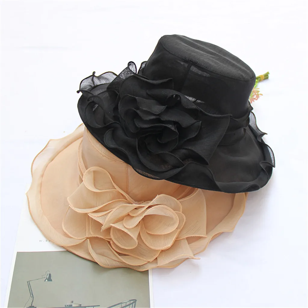Для женщин летние средство для защиты от солнца Sun Hat Церковь Кентукки Дерби чародей свадебные Чай вечерние Свадебная шляпка