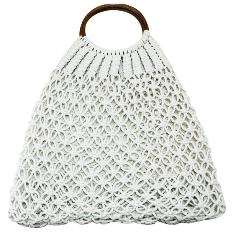 

BEAU-Braided Bag Summer Fashion Natural Women'S Hand Bag Beach Outdoor Travel Handmade Totes Handbag Woven Storage Bags