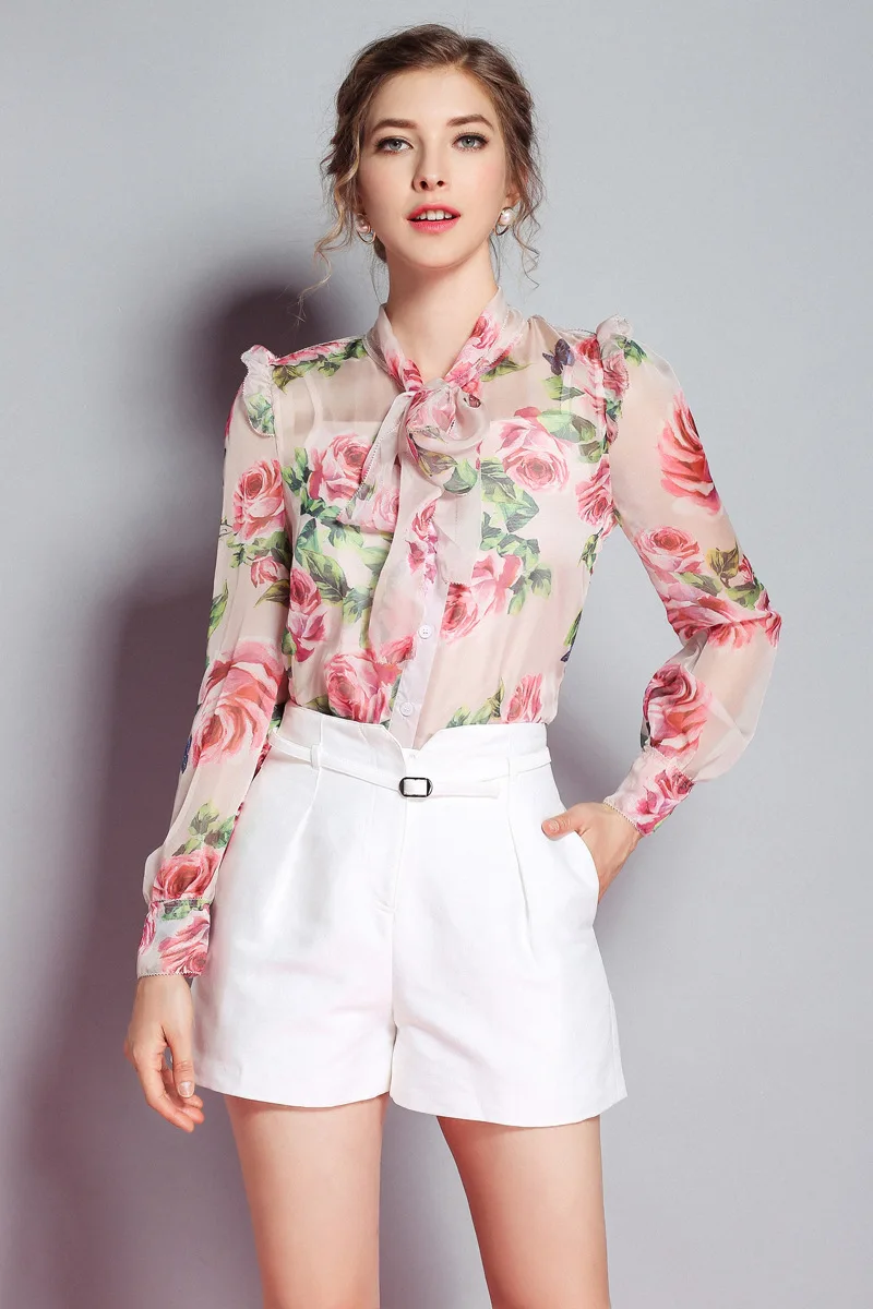 Lady Milan New Arrival Spring Women's Bow Collar
