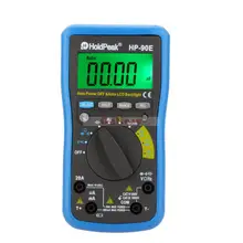 Holdpeak Hp-90e Цифровой Мультиметр Авто Диапазон цифровой Мультиметр Cap Гц Температура Метр Тестер Батареи W Подсветка Жк-Дисплея Мультиметр Авто Диапазон