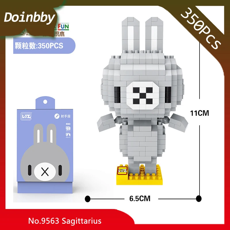 

LOZ 9563 Sagittarius Youtube Fashion Model 350Pcs Education Building Block Brick Toys Children Compatible With Legoings doinbby