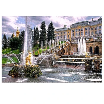 

Fountain DIY Diamond Painting Resin square full diamond Decorative embroidery mosaic picture 3d cross stitch needlework CX164