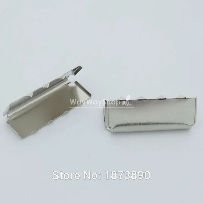 

10 pcs 1'' 25mm Belt End Tip Buckle for Cotton Webbing Tag Bag Nickle