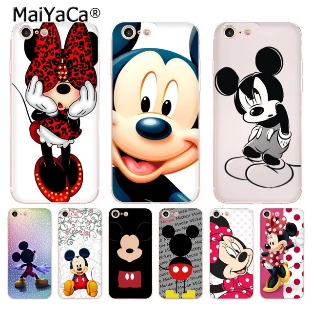 MaiYaCa Микки Минни Маус для iPhone 4S SE 5C 5S 5 6 6S 7 8 Plus X XR XS MAX чехлы телефонов прозрачные