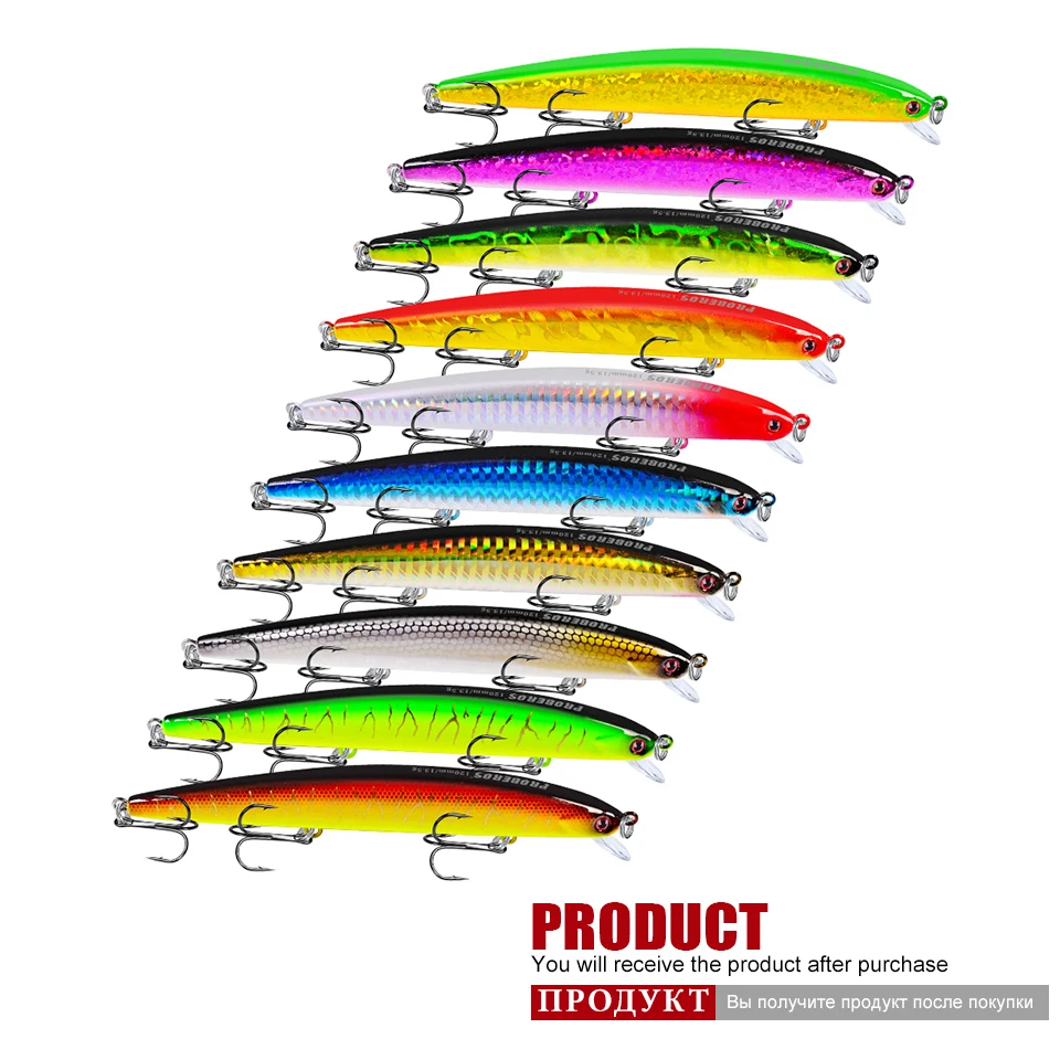 Exportados para o Japão Isca de Pesca Iscas de 13.5g-0.48 Bassbait - 12.5 cm -4.92 6 Pesca Gancho Atacar 10 pc Cor oz 15 13.5g-0.48 oz 12.5 cm -4.92
