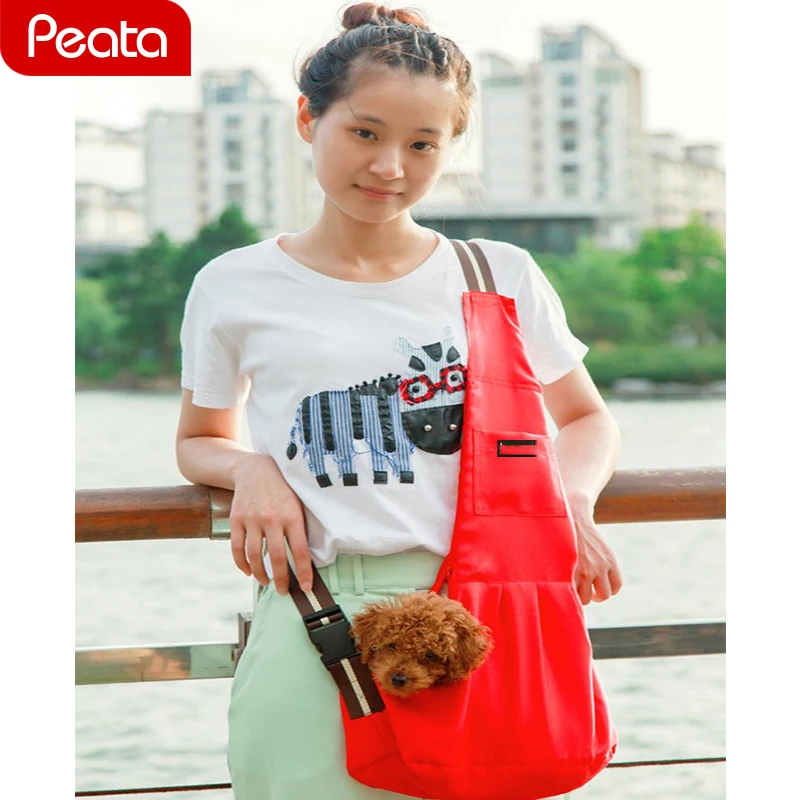 Pet сумка для переноски мелких животных Собака слинг спереди мешок одного плеча открытый сетки комфорт путешествия сумка-рюкзак Y