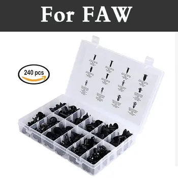 

240pcs 12 Trim Removal Tool Retainer Kit Set Fastener Remover Rivets For Faw Besturn B50 B70 X80 Jinn Oley V2 V5 Vita