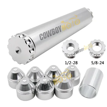 

11pcs/set 1/2-28 5/8-24 Silver Fuel Filters Fuel Trap Solvent Filter 1"X6" For NAPA 4003 WIX 24003 Aluminum Only For Car Used