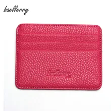 Baellerry модные тонкие водительские права держатель для карт Женские повседневные твердые каменные удостоверения кредитные карты протектор мужские мягкие кожаные карты сумка